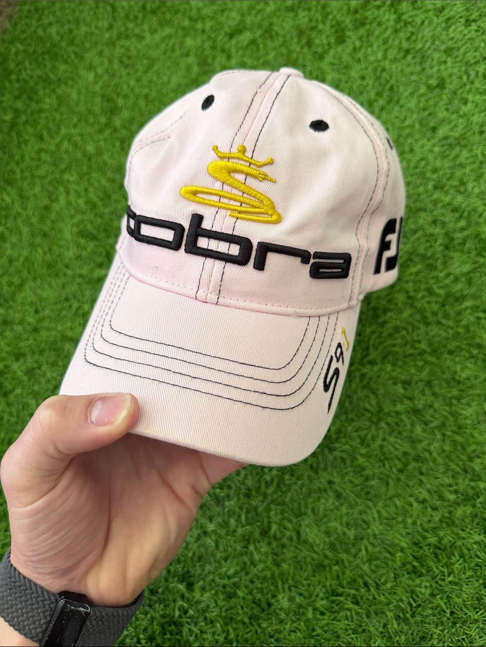 Cobra Pro V1 Pink Golf Cap with adjustable strap